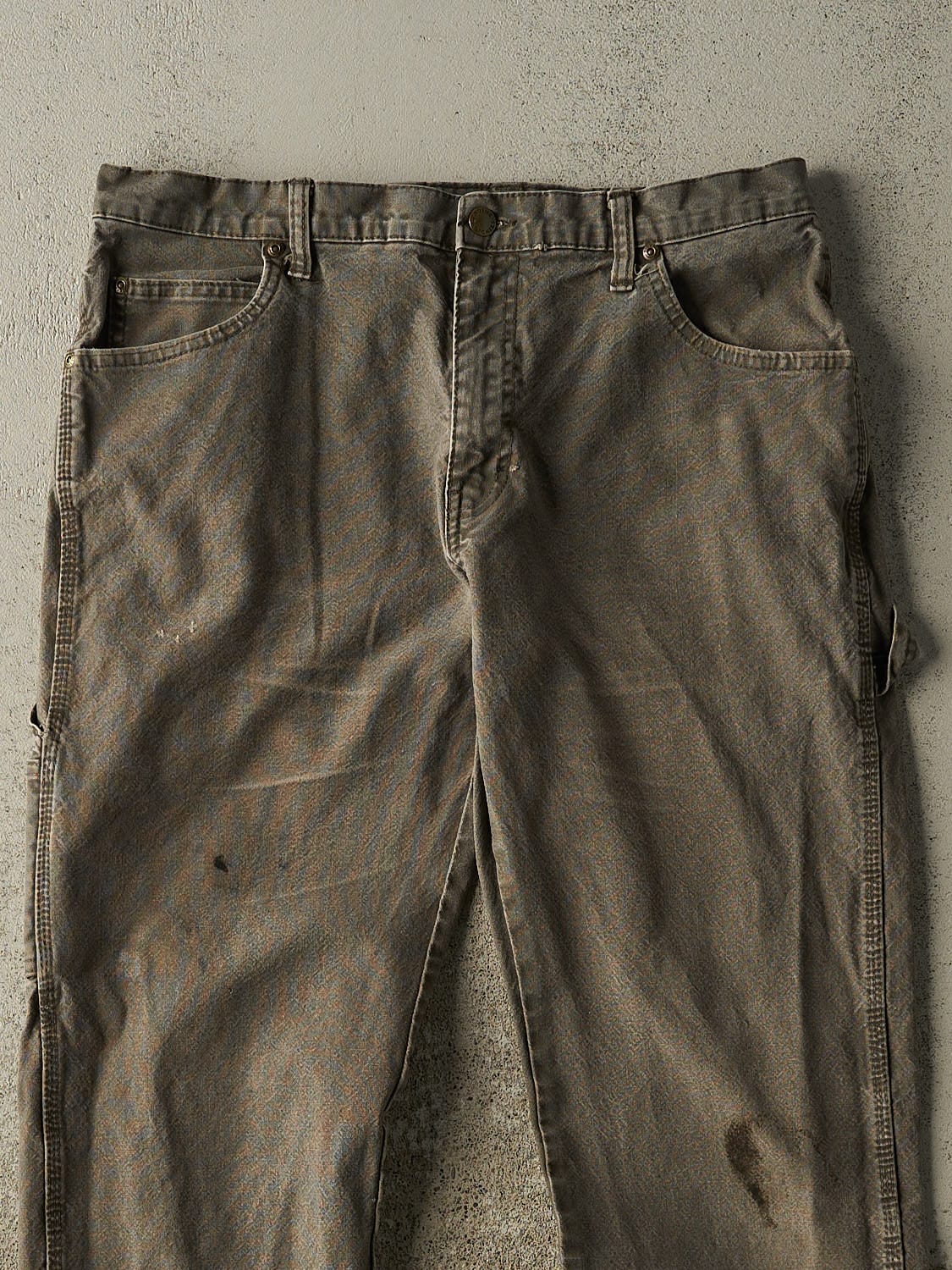 Vintage Y2K Washed Green Dickies Carpenter Pants (33x32.5) - Image 3
