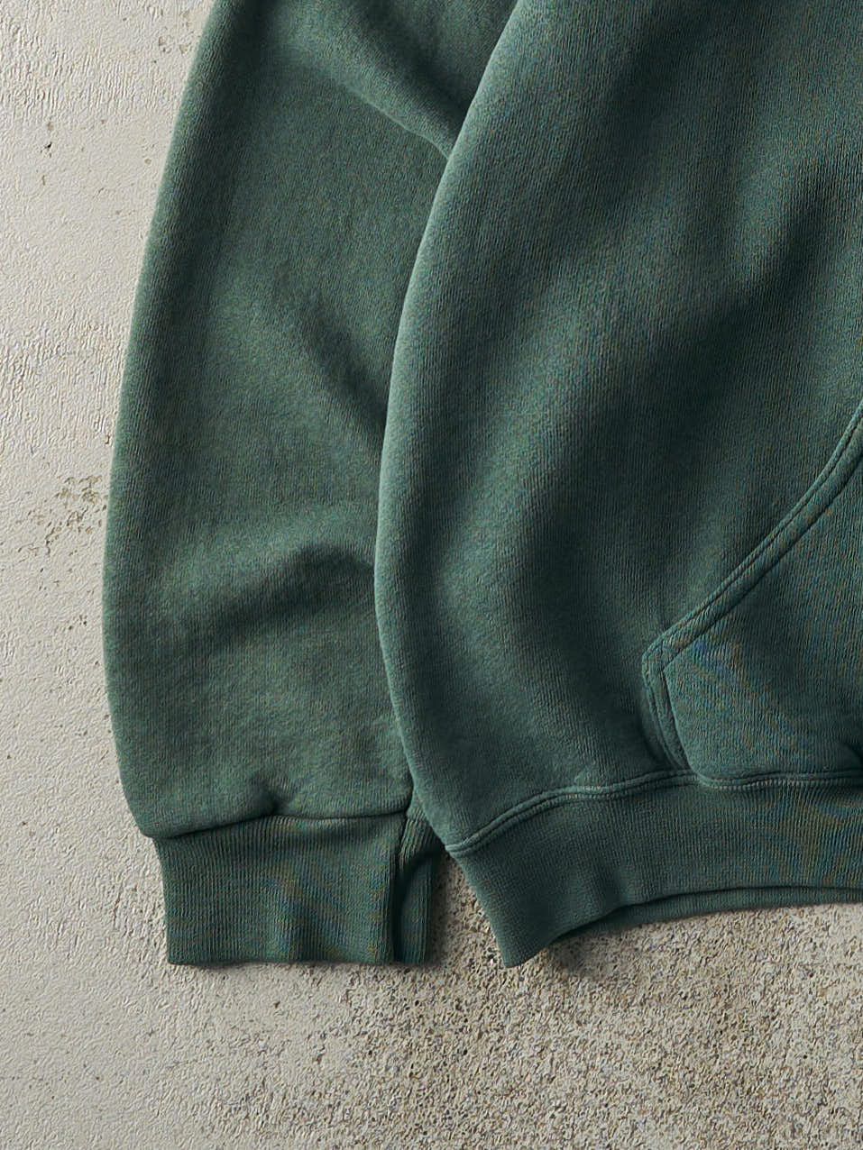 Vintage Y2K Washed Green Ocean Pacific Hoodie (L/XL) - Image 4