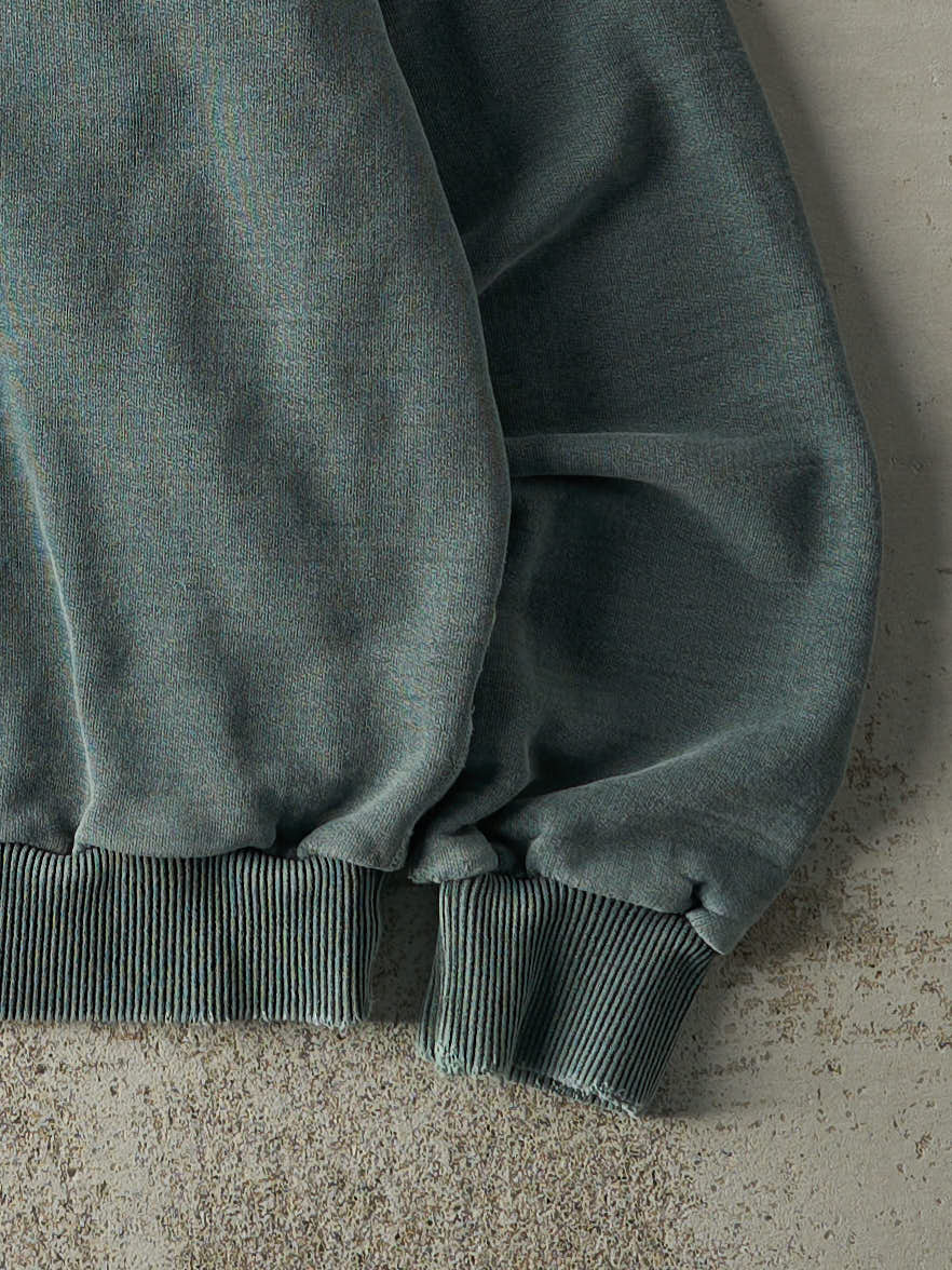 Vintage Y2K Washed Green Wind River Blank Crewneck (M/L) - Image 3