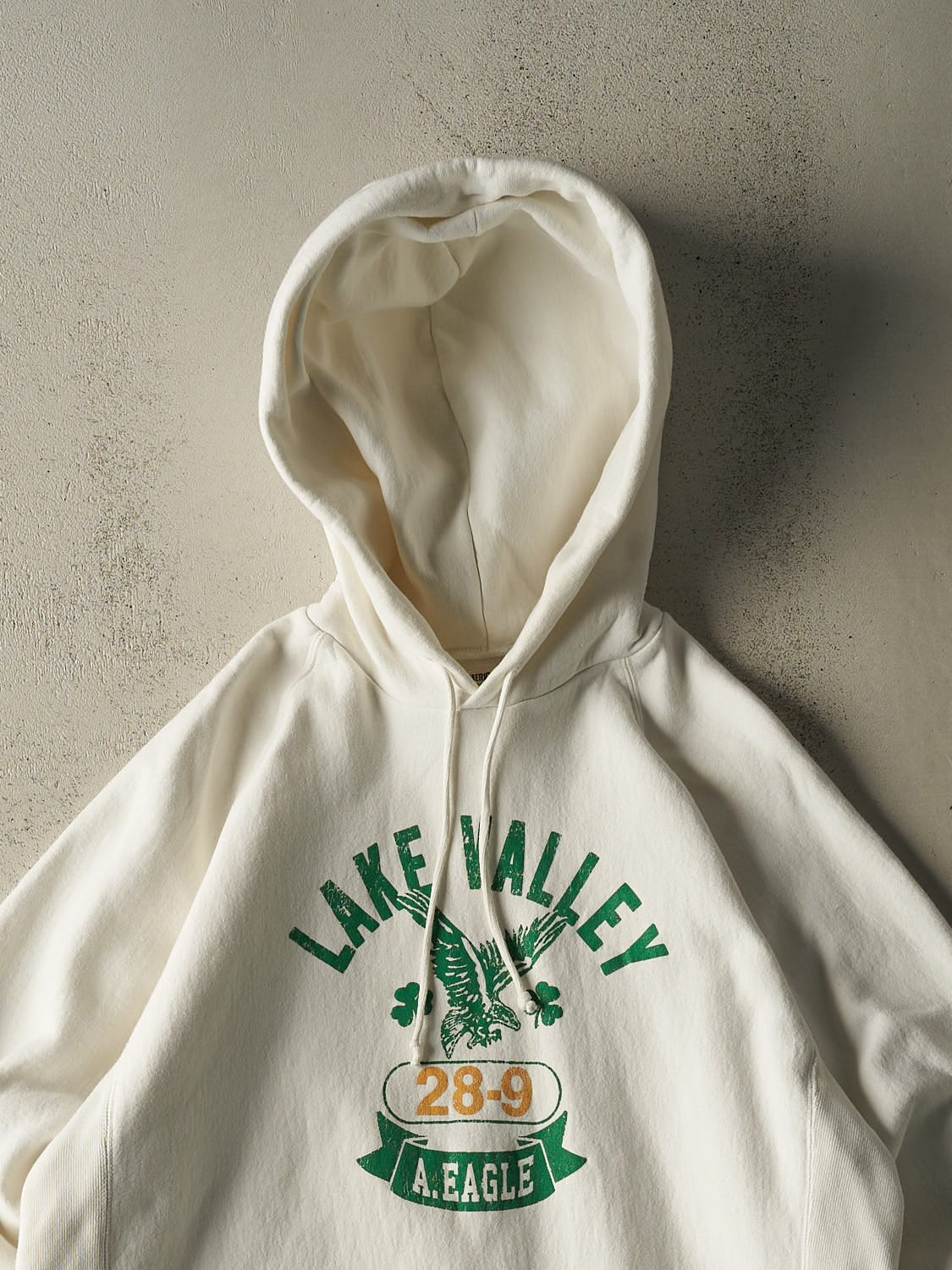 Vintage Y2K White American Eagle Lake Valley Hoodie (XL) - Image 2