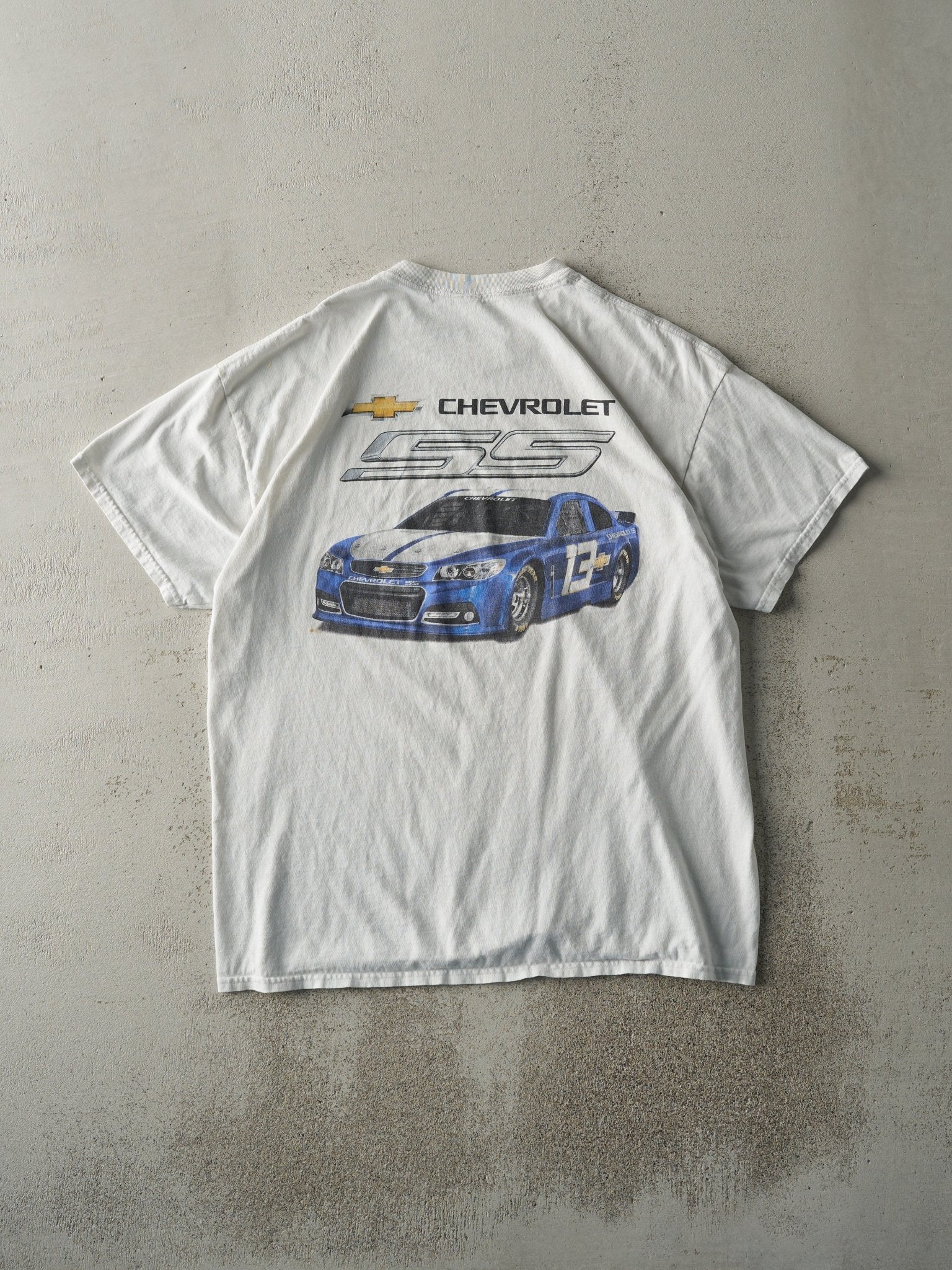 Vintage Y2K White Chevrolet SS Tee (M/L) - Image 2