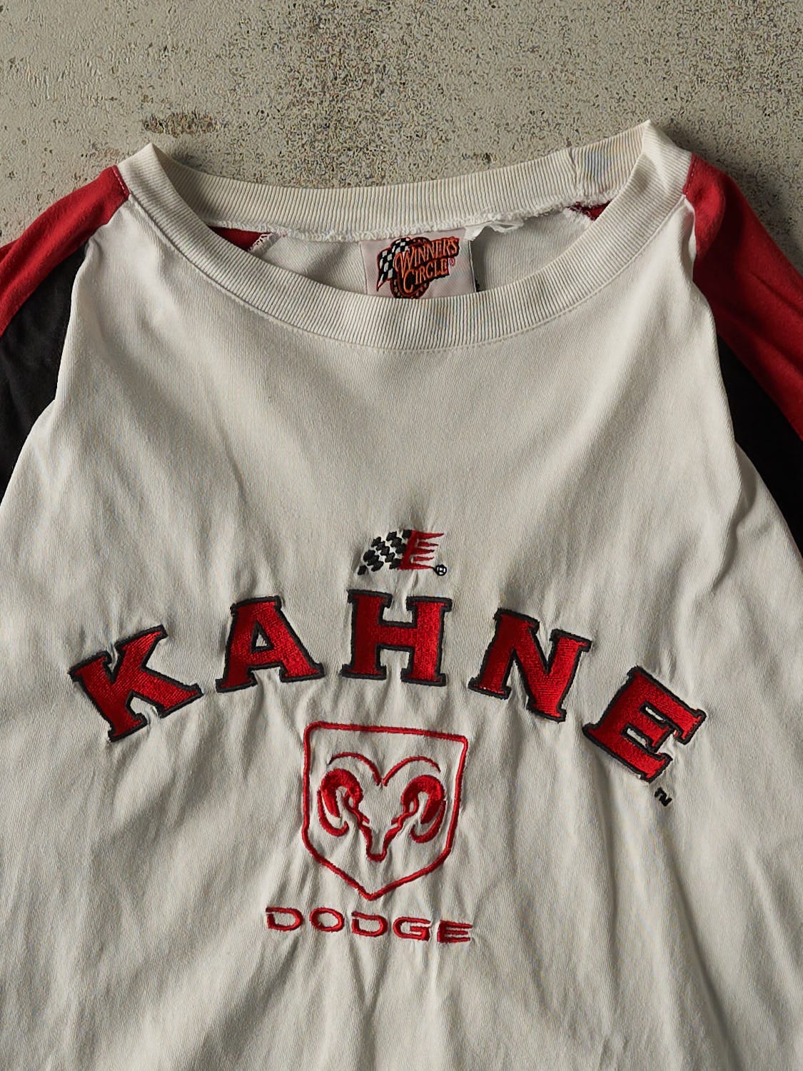 Vintage Y2K White Dodge Racing Long Sleeve (M/L) - Image 3