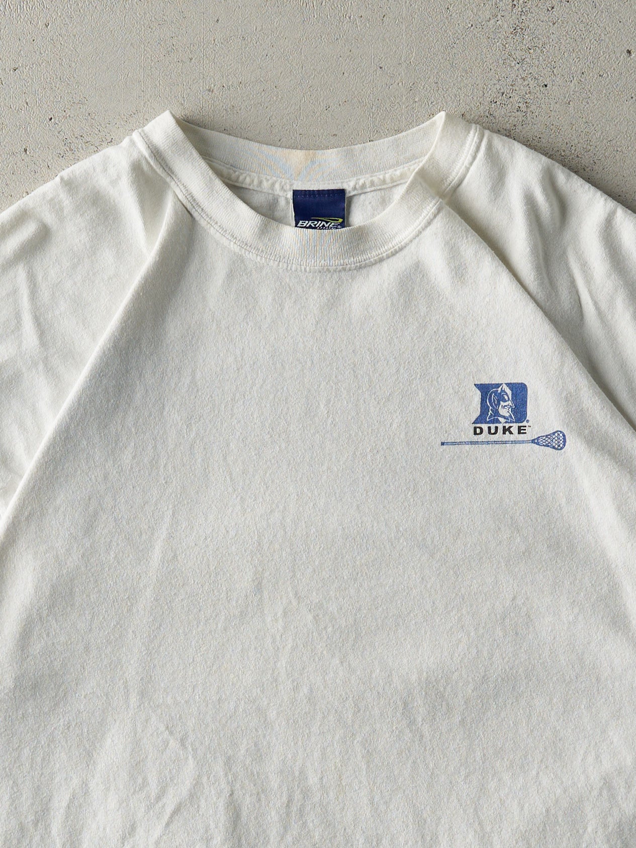 Vintage Y2K White Duke University Blue Devils Tee (M/L) - Image 3