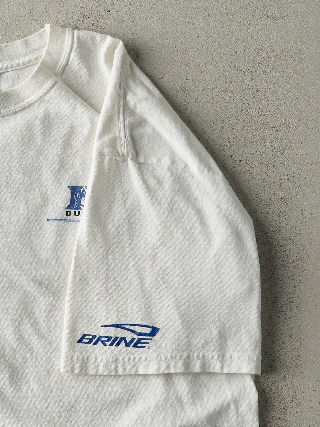 Vintage Y2K White Duke University Blue Devils Tee (M/L) - Image 4