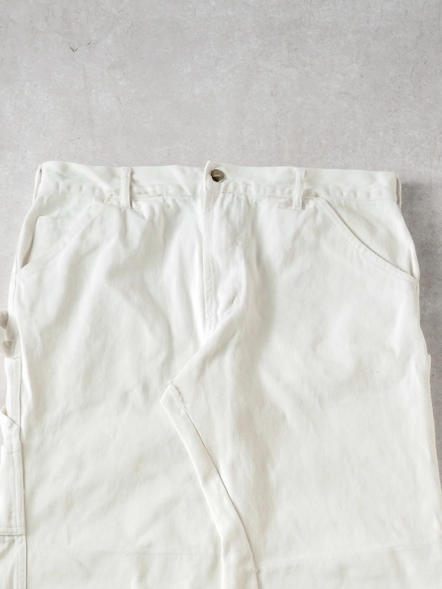 Vintage Y2k White Dynamic Workwear Carpenter Pant (34x30) - Image 3