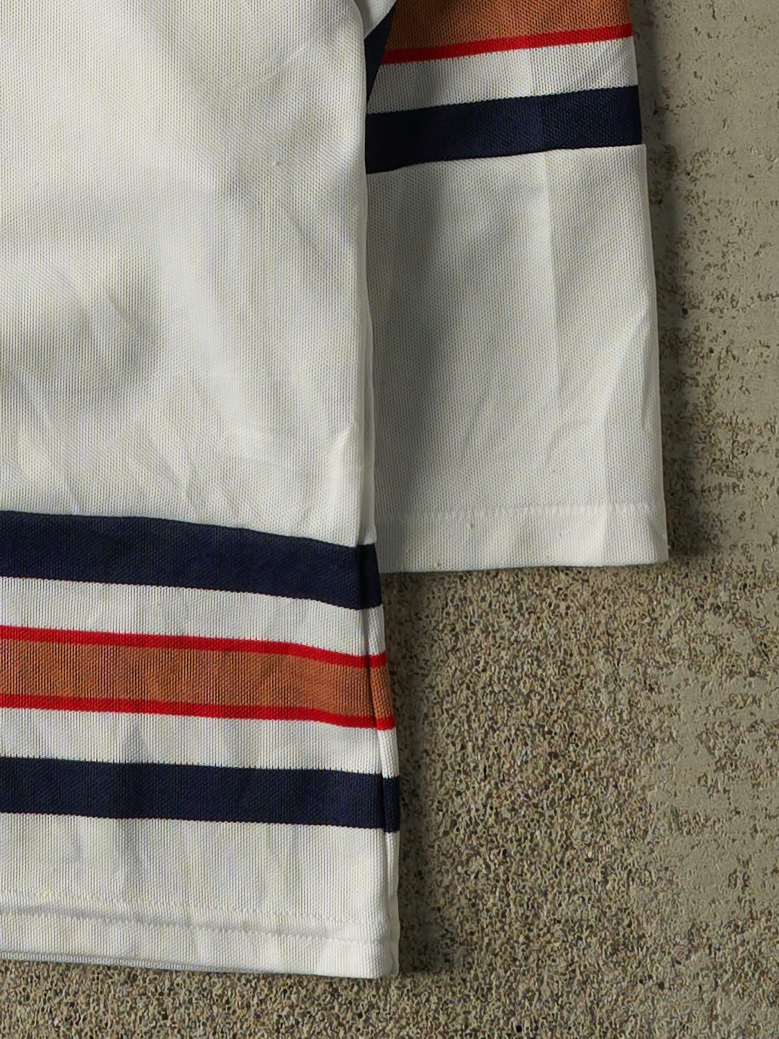 Vintage Y2K White Edmonton Oilers Hockey Jersey (S) - Image 4