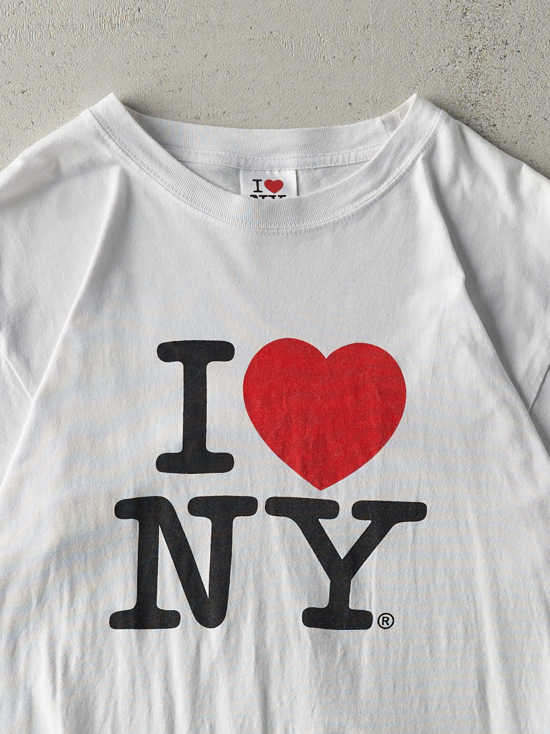 Vintage Y2K White I Love New York Tee (M/L) - Image 3