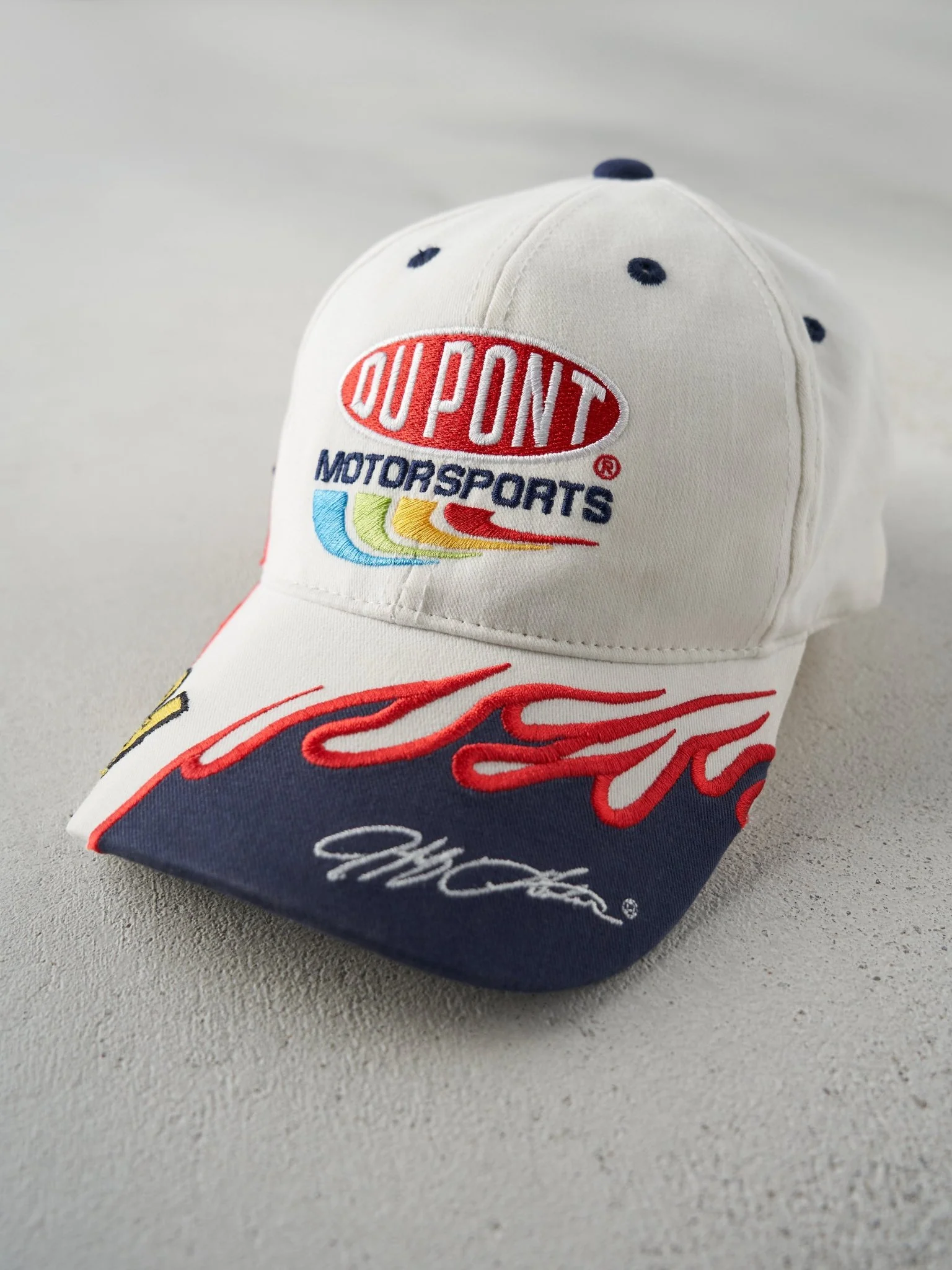 Vintage Y2K White Jeff Gordon Nascar Hat - Image 2