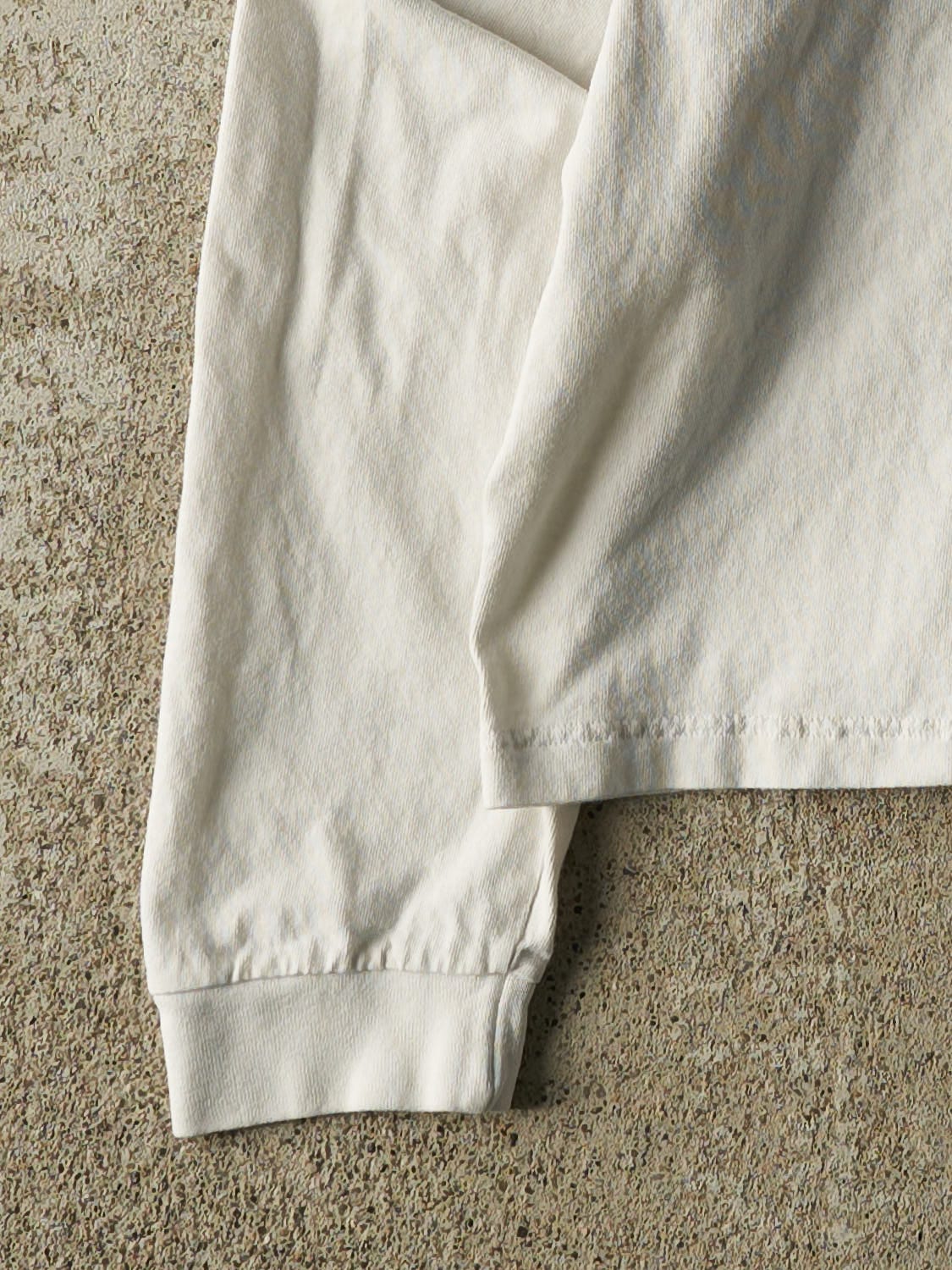 Vintage Y2K White Nautica Long Sleeve (M) - Image 3
