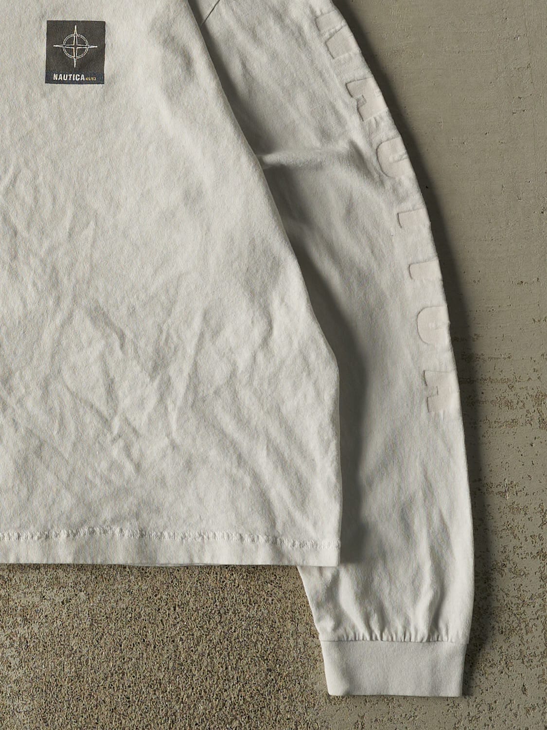 Vintage Y2K White Nautica Long Sleeve (M) - Image 4