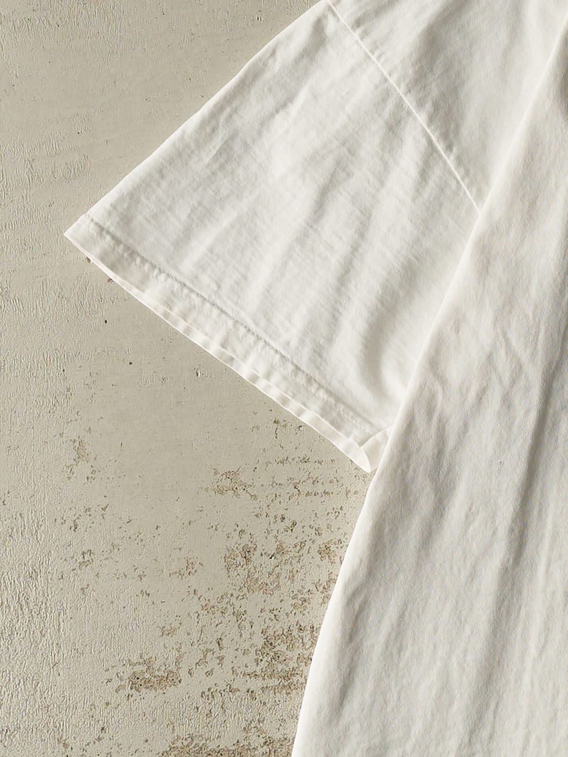 Vintage Y2K White Nike Embroidered Swoosh Tee (XL/XXL) - Image 3