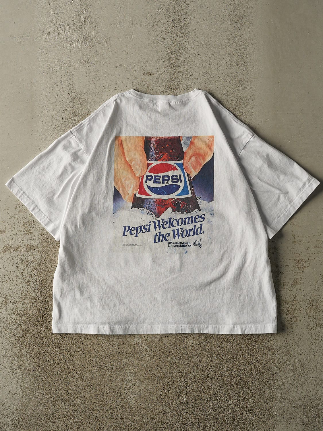 Vintage Y2K White Pepsi Tee (M/L) - Image 2