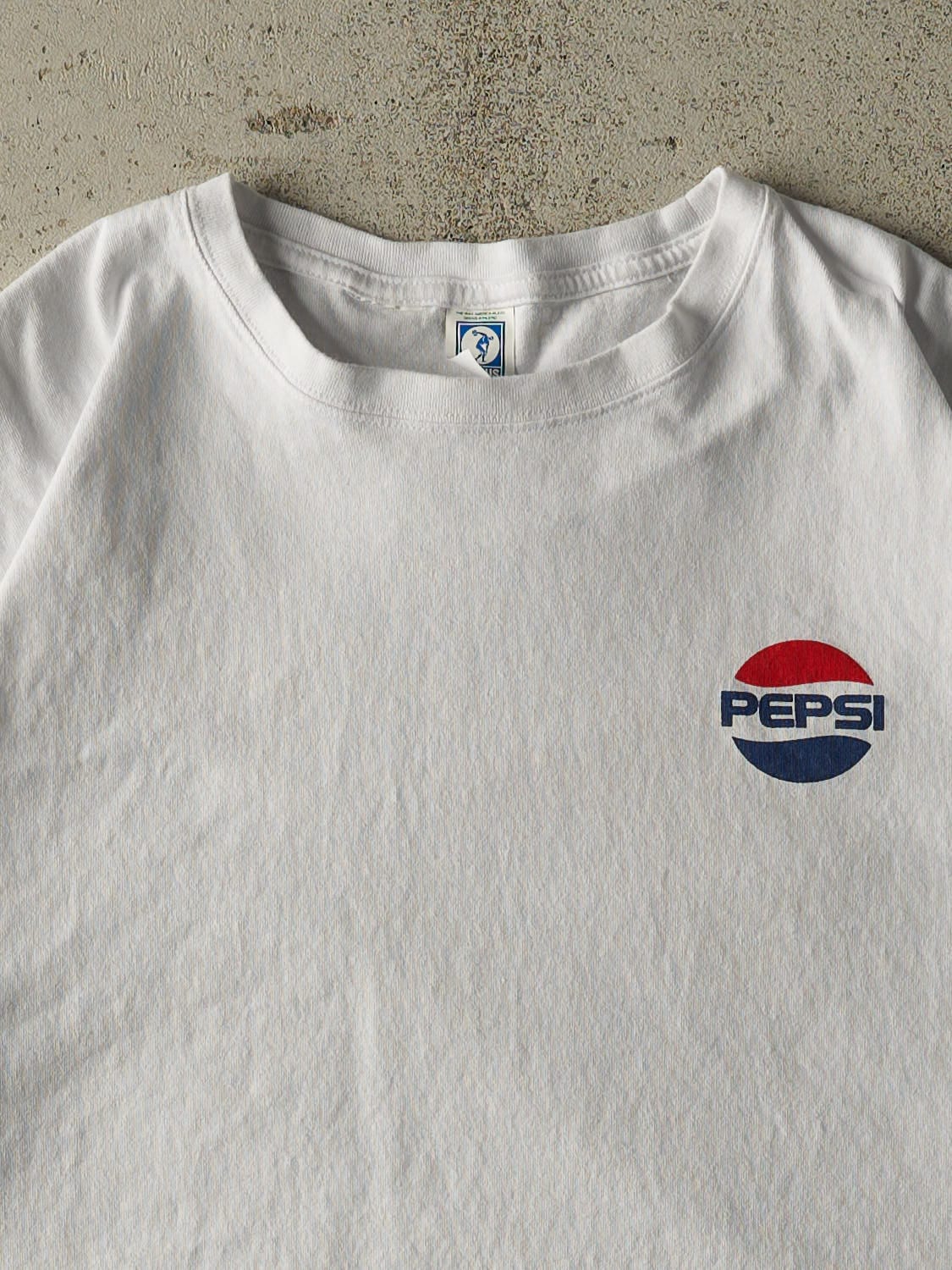 Vintage Y2K White Pepsi Tee (M/L) - Image 3