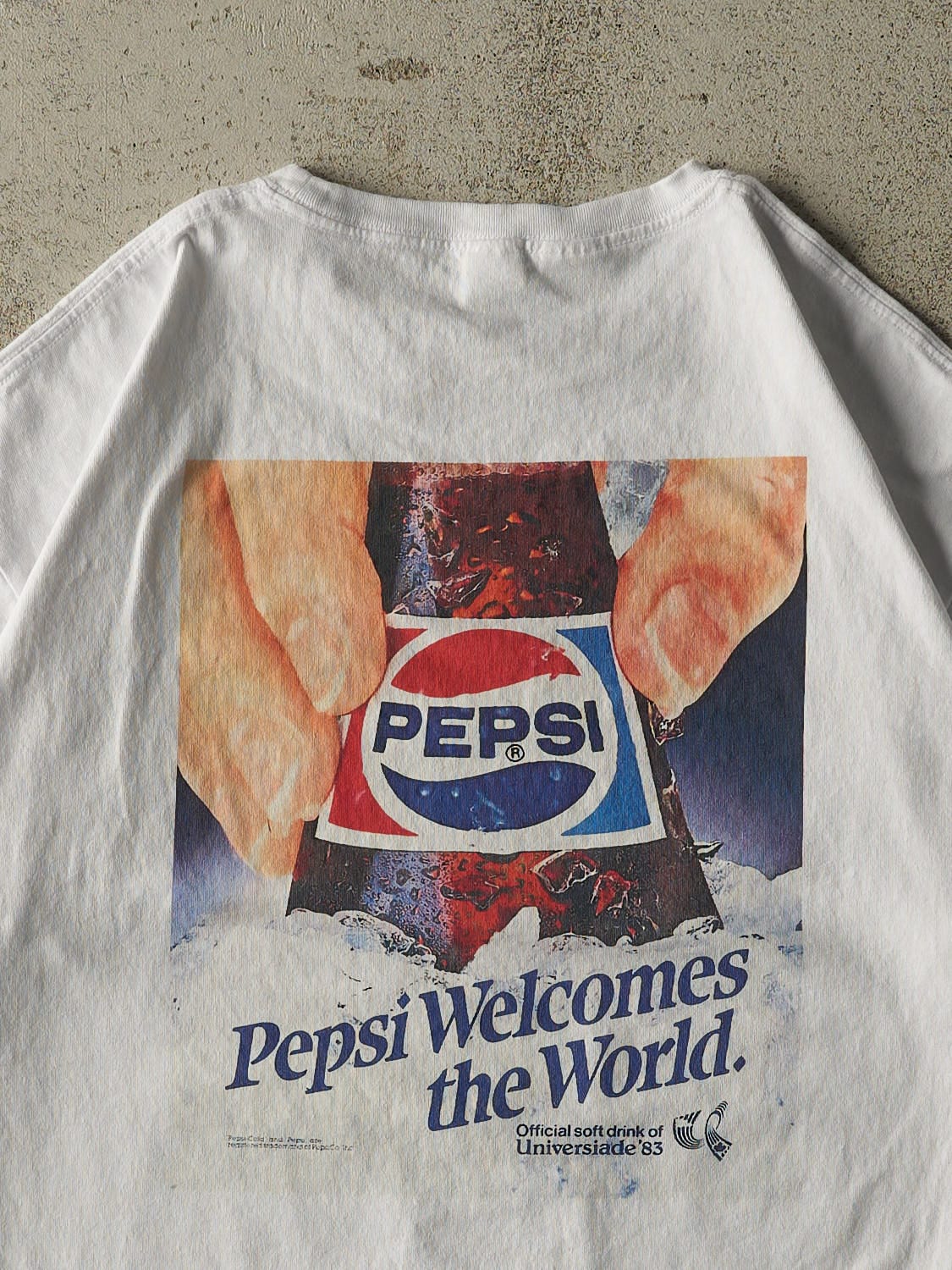 Vintage Y2K White Pepsi Tee (M/L) - Image 4