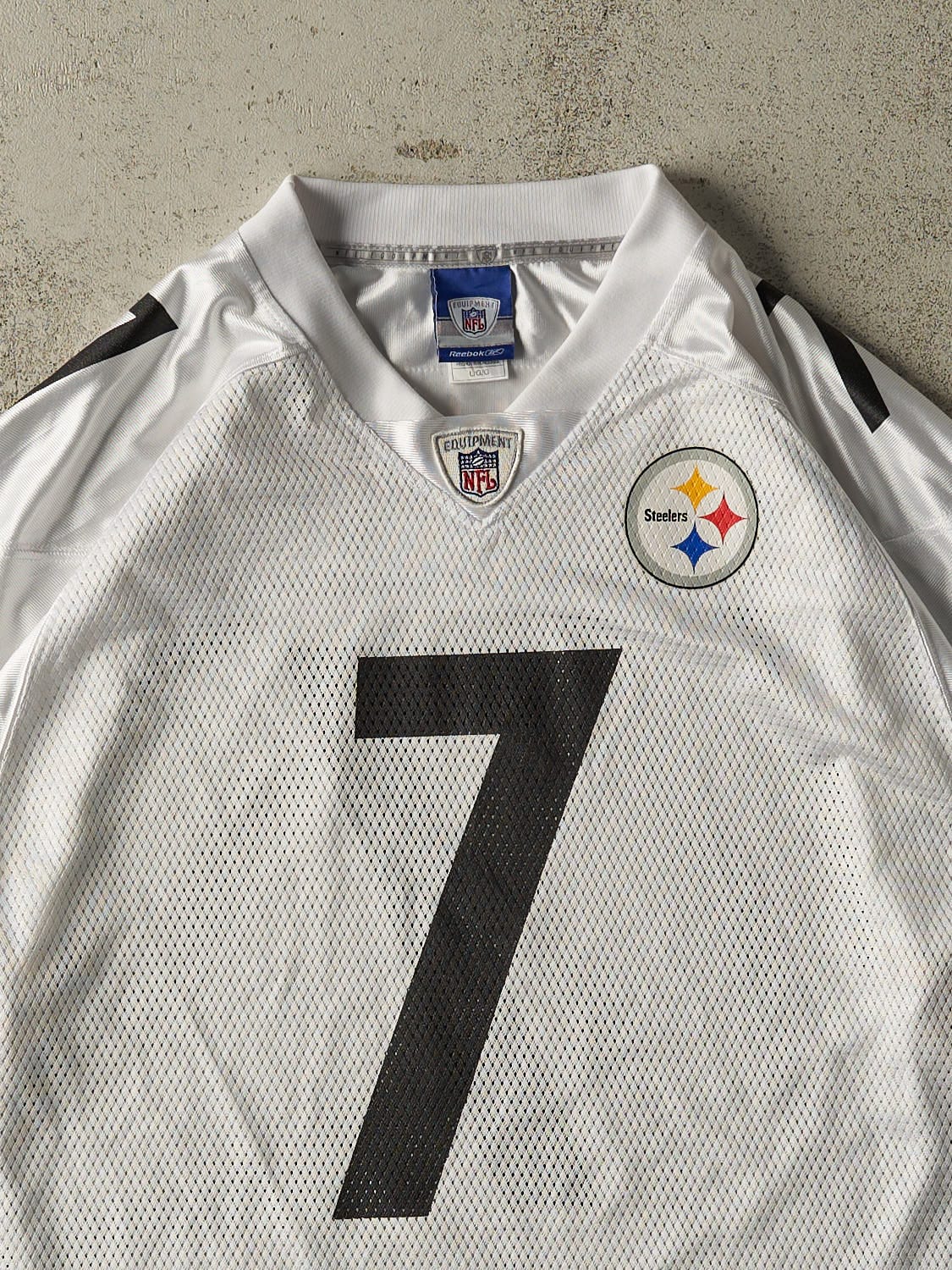 Vintage Y2K White Pittsburgh Steelers #7 Ben Roethlisberger Jersey (M) - Image 3