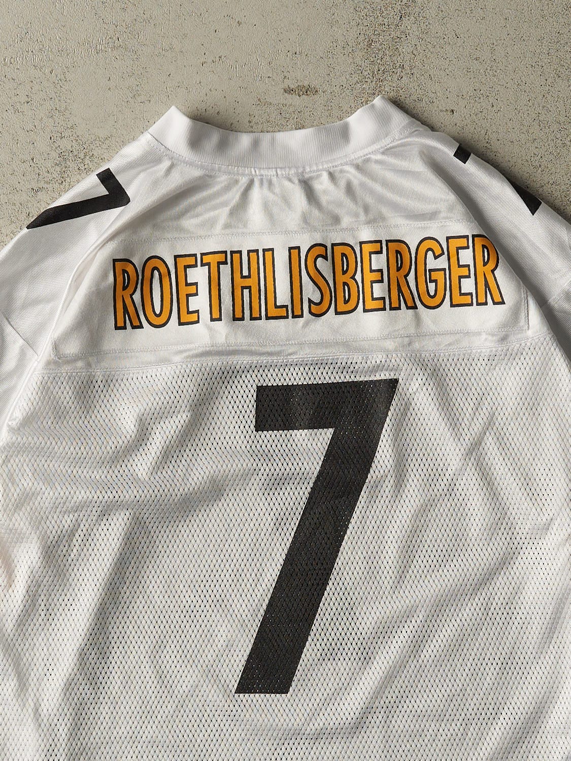 Vintage Y2K White Pittsburgh Steelers #7 Ben Roethlisberger Jersey (M) - Image 4