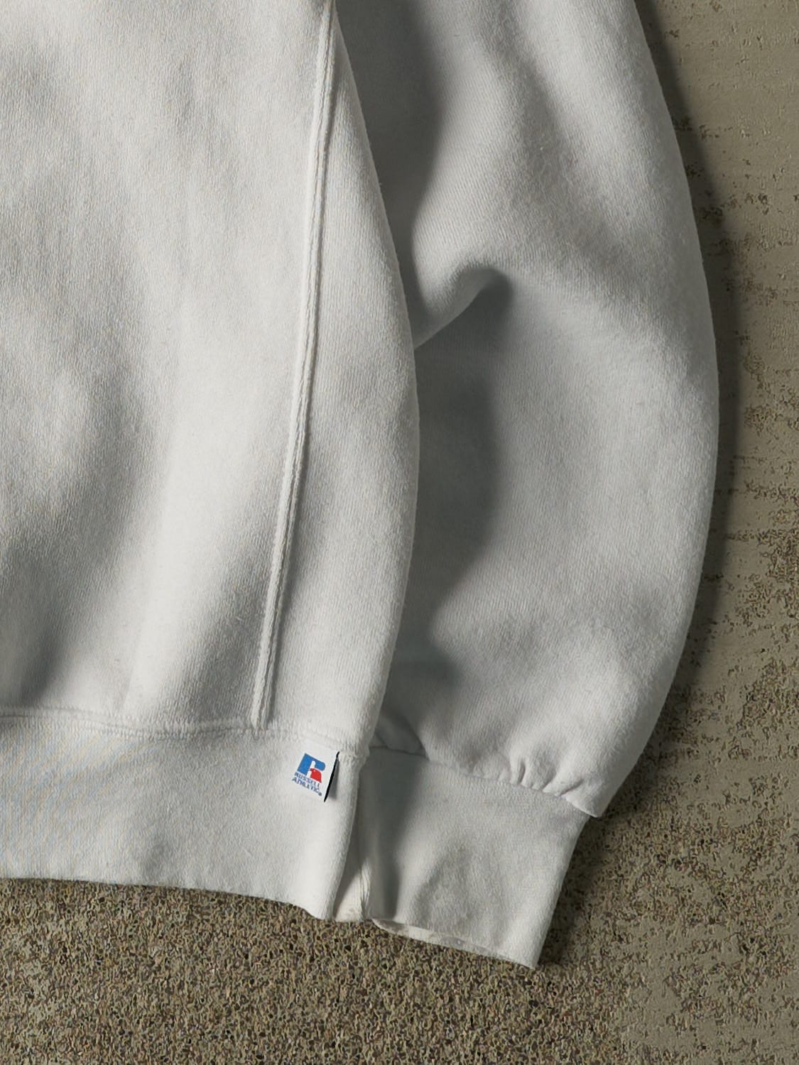 Vintage Y2K White Russell Athletic Syracuse University Crewneck (S/M) - Image 3