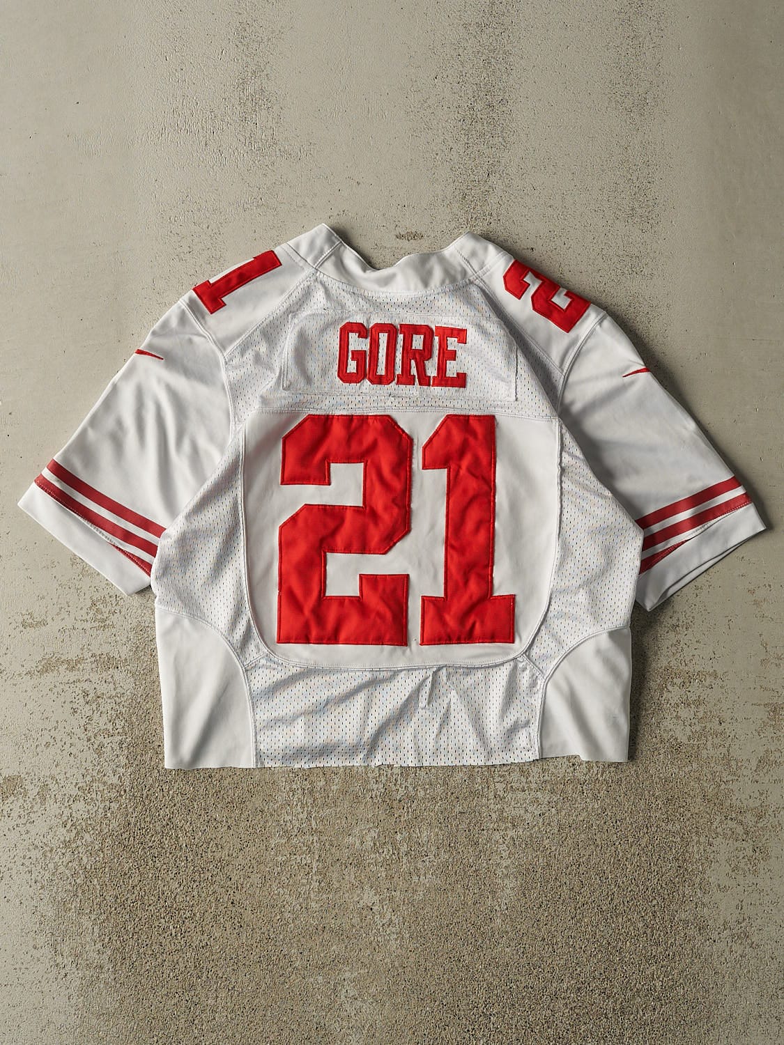 Vintage Y2K White San Francisco 49ers #21 Gore Jersey (S) - Image 2