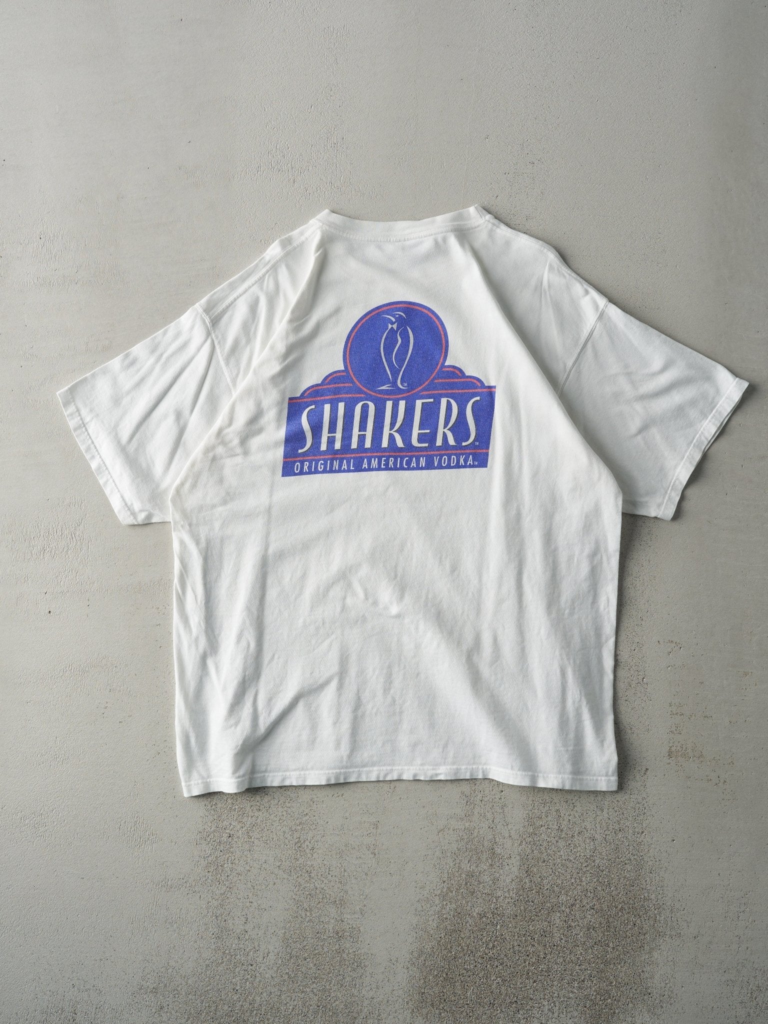Vintage Y2K White Shakers Vodka Tee (L) - Image 2