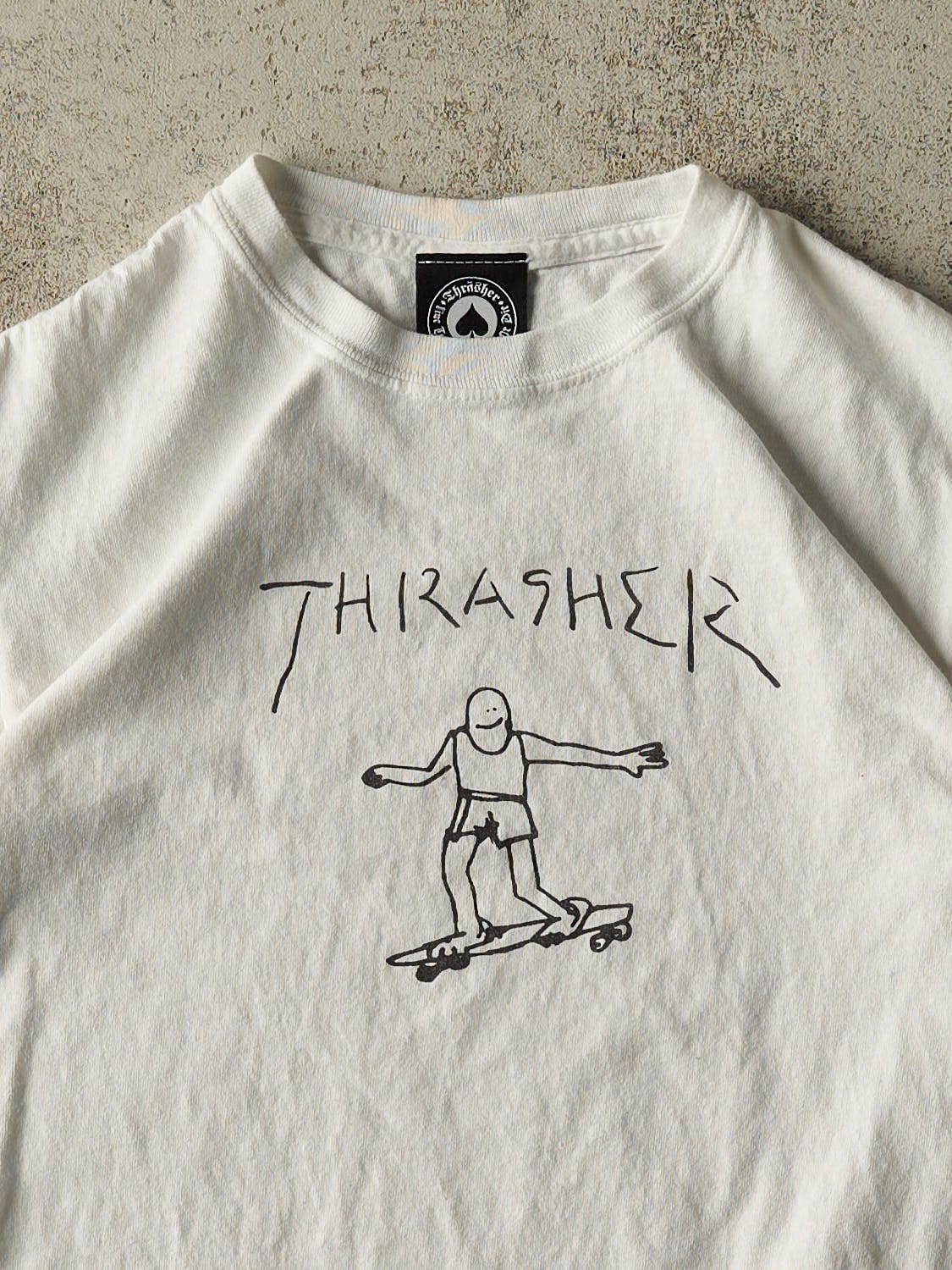 Vintage Y2K White Thrasher Tee (XXS/XS) - Image 2