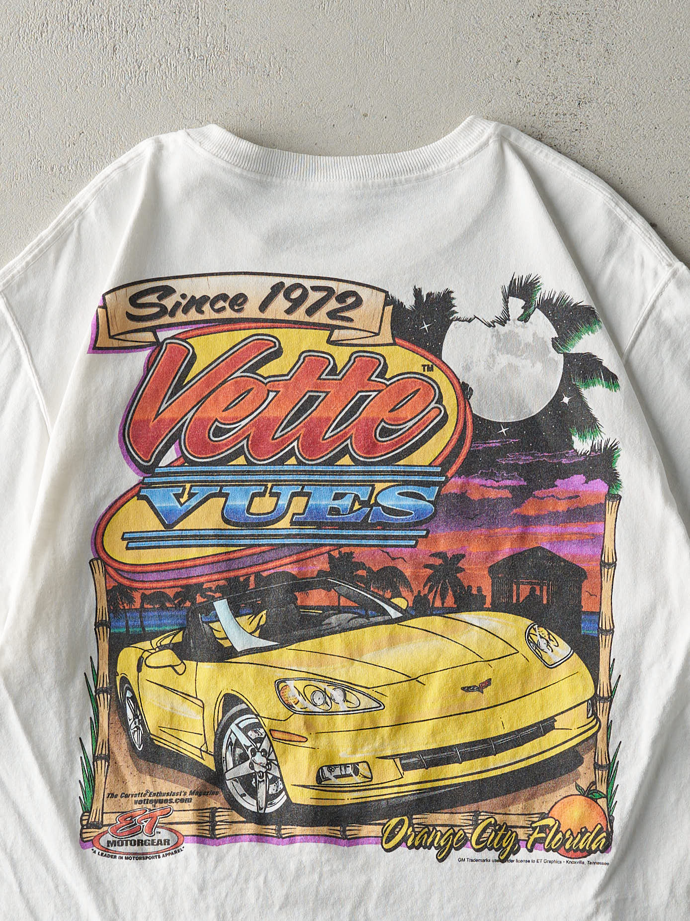 Vintage Y2K White Vette Vues Magazine Tee (M/L) - Image 4