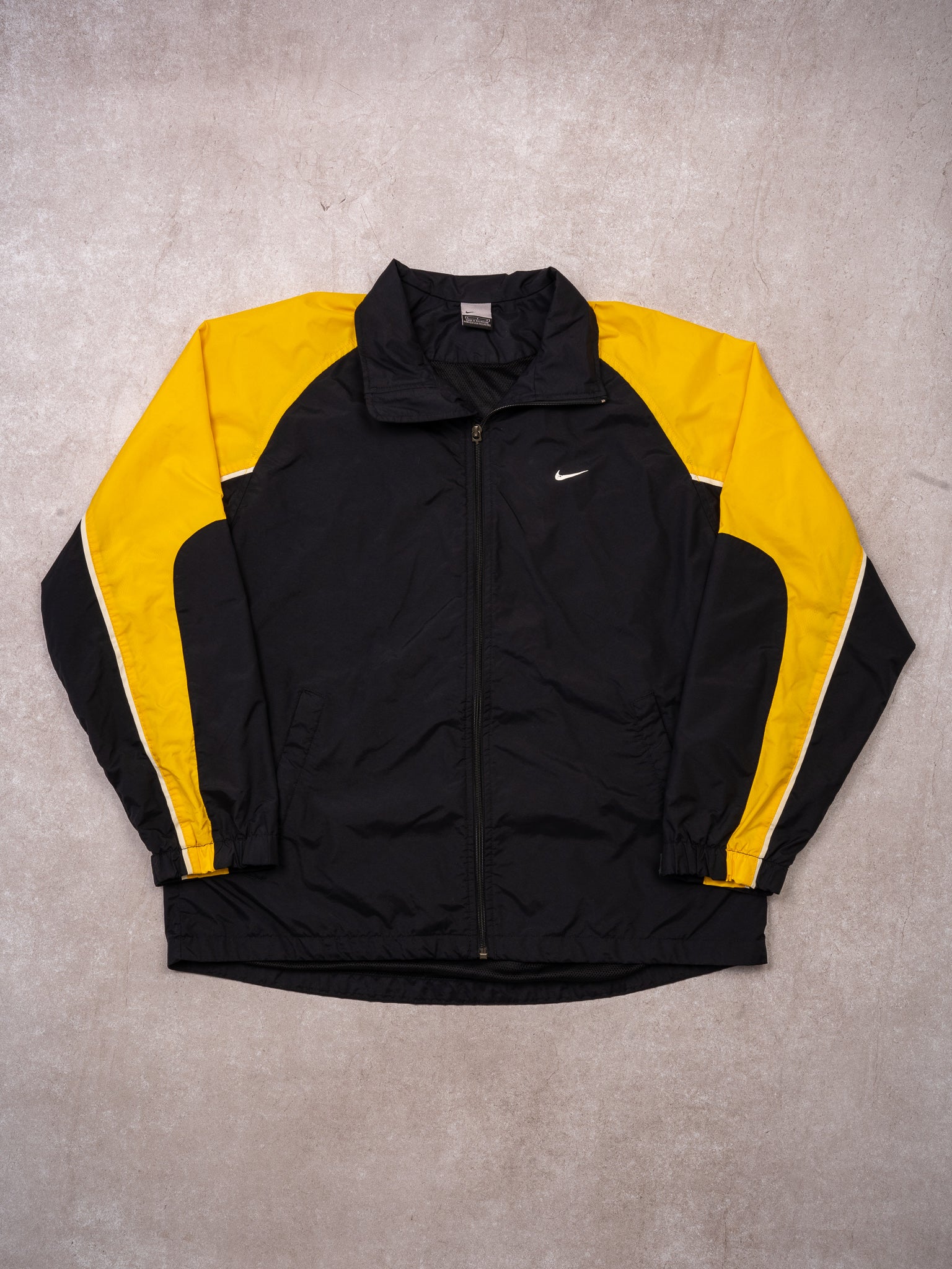 Vintage Y2K Yellow + Black Nike Windbreaker (M/L)