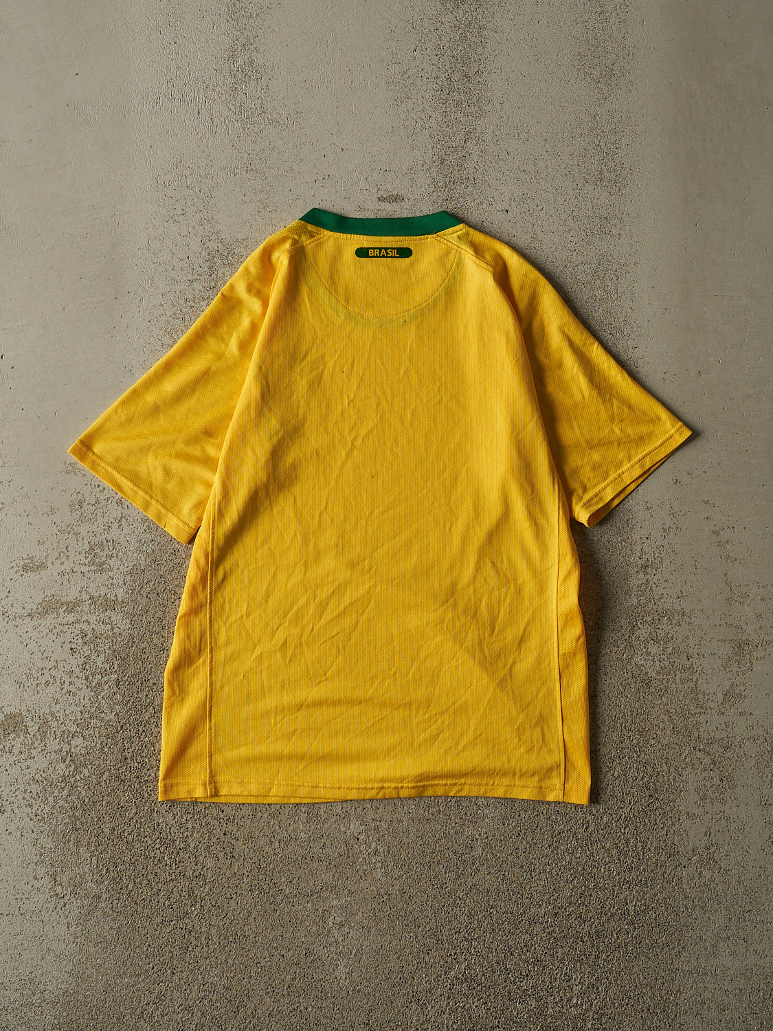 Vintage Y2K Yellow Brasil Soccer Jersey (M) - Image 3