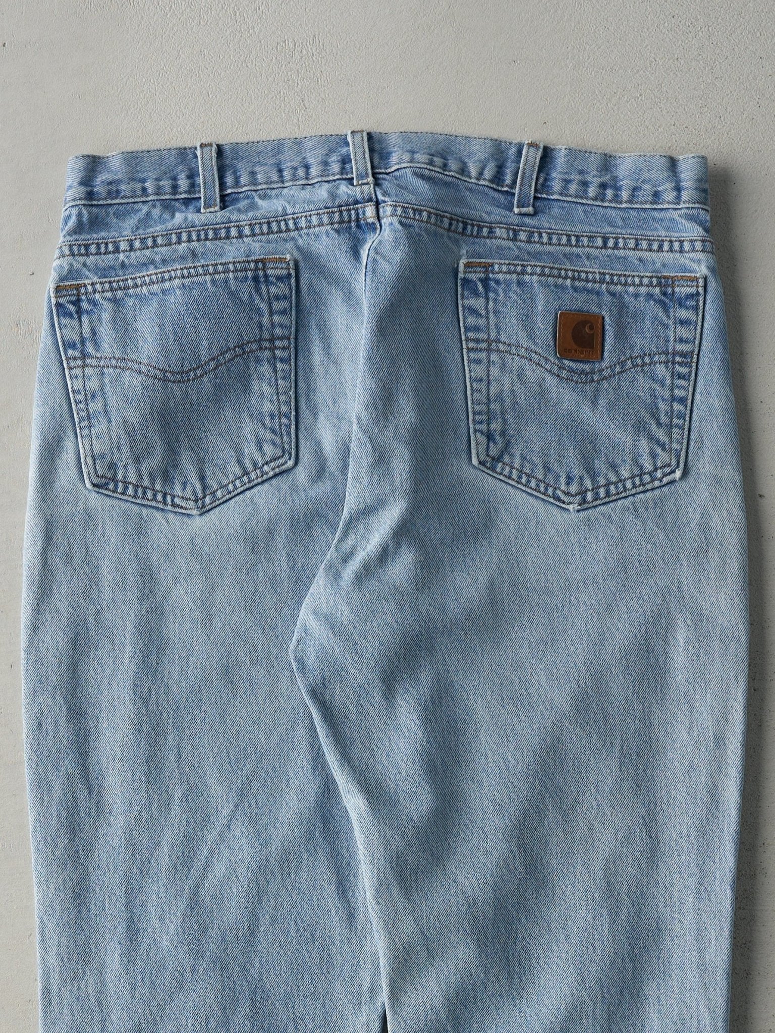 Vintage Y2K Light Wash Carhartt Denim Jeans (36x29.5) - Image 4