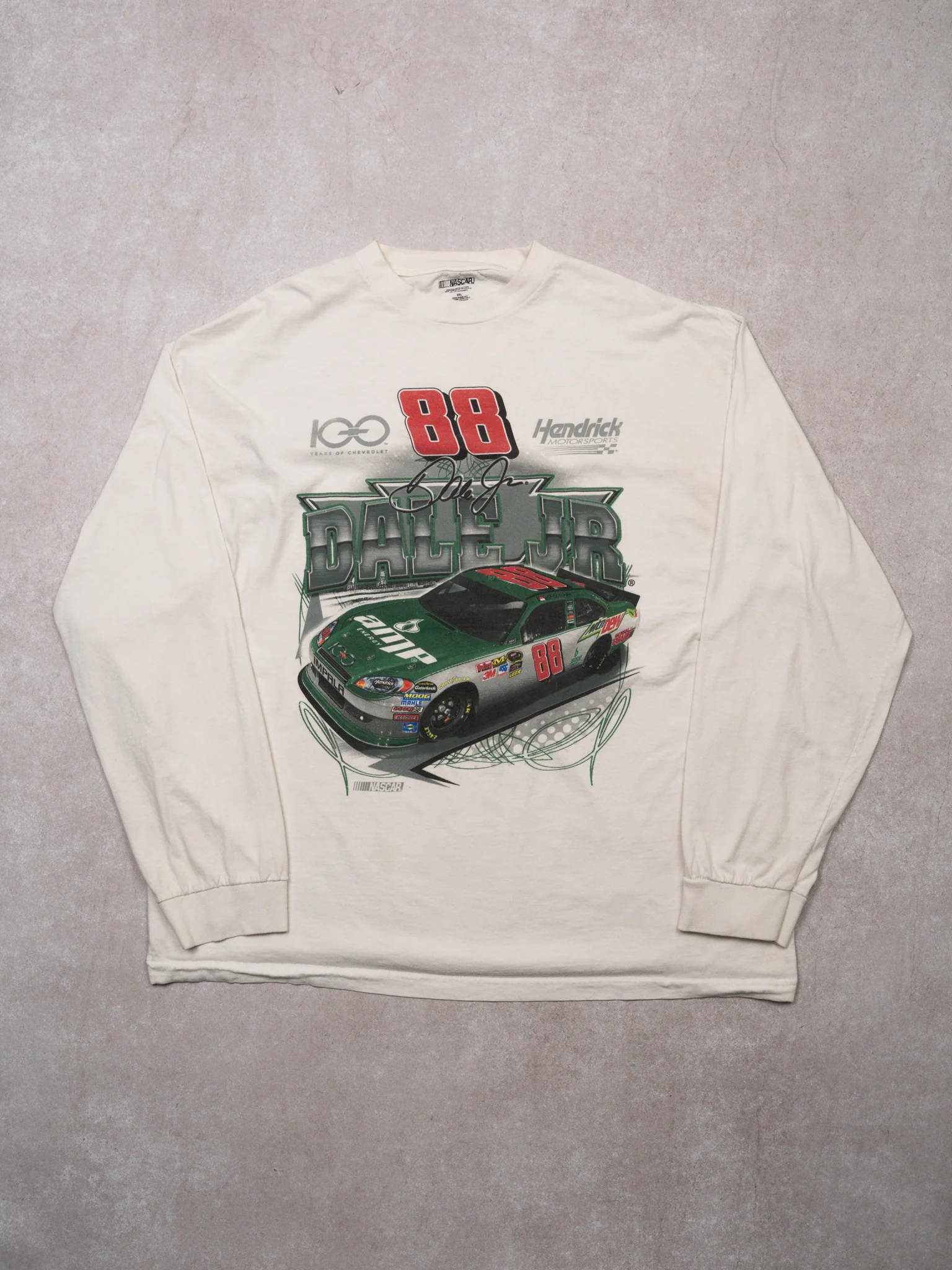 White 88 Henrdick NASCAR 100 Years Long Sleeve (XL)